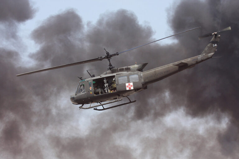 The Huey Helicopter as a Medevac in Vietnam