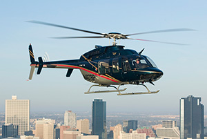 Bell 407 Helicopter in Flight