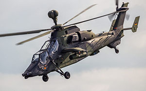 Eurocopter Tiger Attack Helicopter in Flight