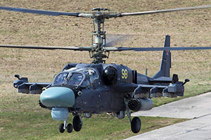 Kamov Ka-52 Russian Helicopter Taking Off