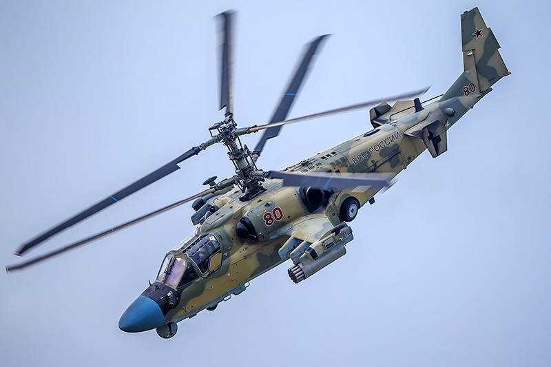 Kamov Ka-52 Russian Helicopter in Flight