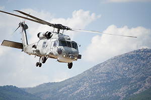 Sikorsky UH-60 Helicopter in Flight